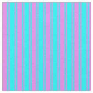 Cyan und Violet farbiges Streifenmuster Stoff