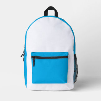 Cyan-weiße Tasche