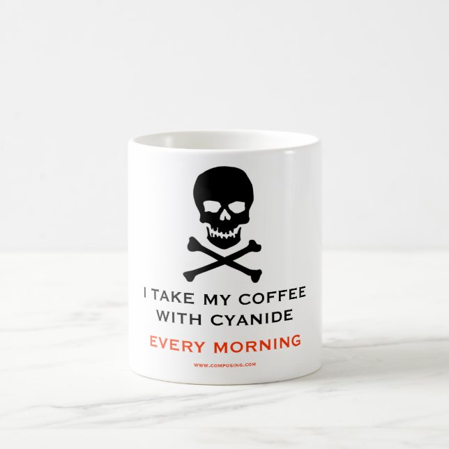 CYANID, SELBSTMORD, GIFT KAFFEETASSE (Mittel)