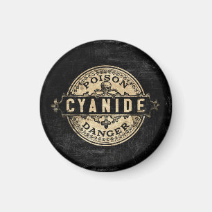 Cyanid Vintage Style Giftlabel Magnet