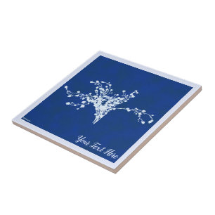 Cyano Print Berries Fliese