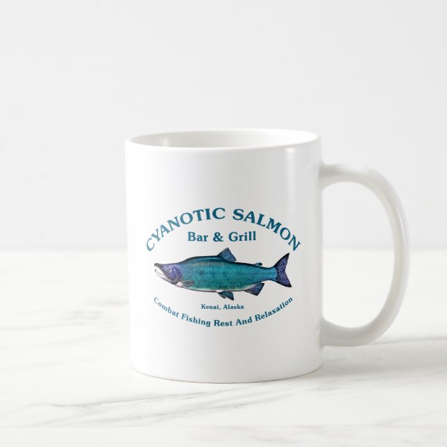 Cyanotic Lachs Bar & Grill Kaffeetasse (Rechts)