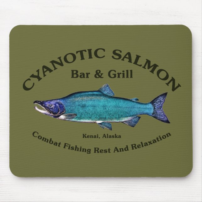 Cyanotic Lachs Bar & Grill Mousepad (Vorne)
