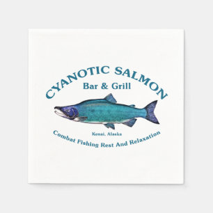 Cyanotic Lachs Bar & Grill Serviette