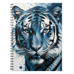 Cyanotype Tiger   Notebook-Journal Notizblock