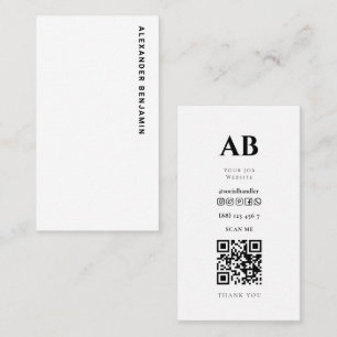 Cyber Analyste Photo QR Code Carte de visite