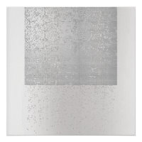 Cyber Binary Minimal Monochromatisches Silber Grau