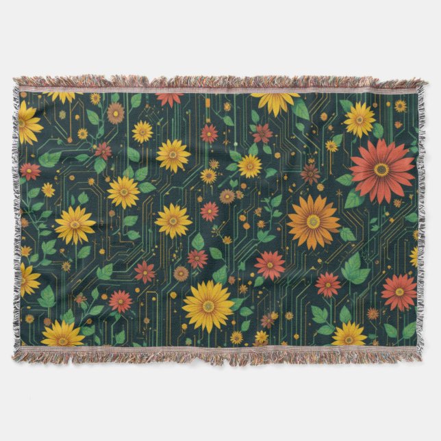 Cyber Bloom Decke (Vorderseite)