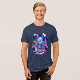 Cyber Bunny überraschend Tri-Blend Shirt
