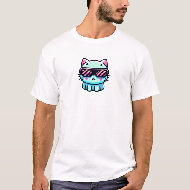 Cyber Cat T-Shirt (Vorderseite)