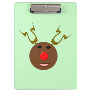 Cyber Christmas Reindeer Clipboard Klemmbrett
