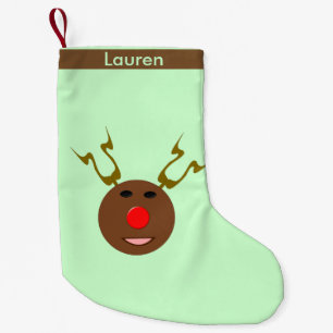 Cyber Christmas Reindeer Custom Strumpf Kleiner Weihnachtsstrumpf