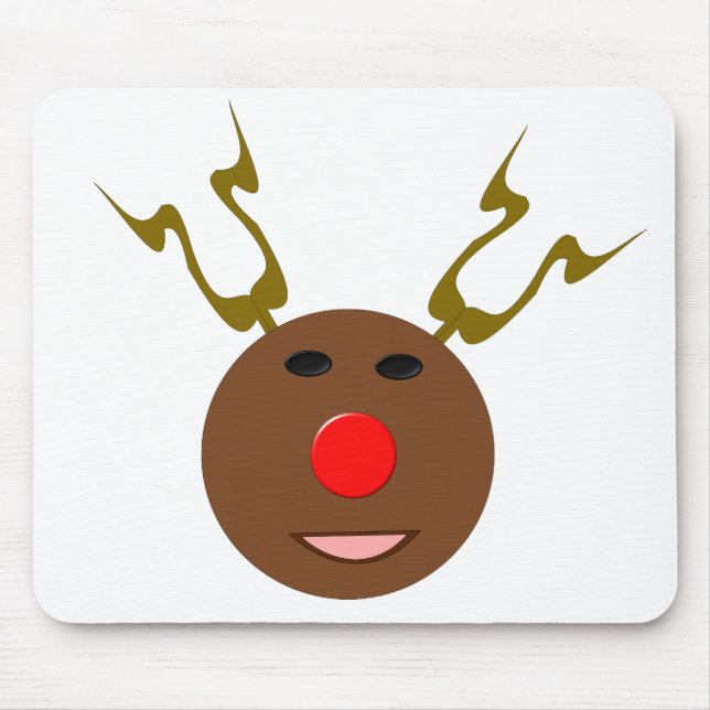 Cyber Christmas Reindeer Mousepad (Vorne)