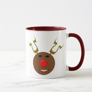 Cyber Christmas Reindeer Mug