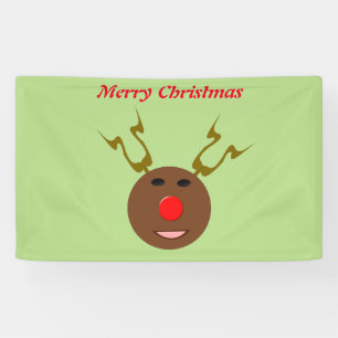 Cyber Christmas Reindeer Personalisiert Banner