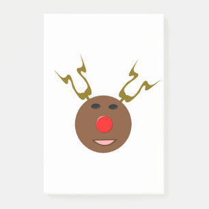 Cyber Christmas Reindeer Post es notiert Pad Post-it Klebezettel