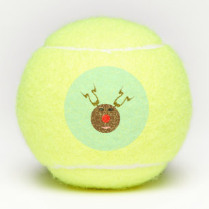 Cyber Christmas Reindeer Tennisbälle