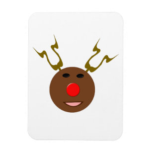 Cyber Christmas Rentier Premium Magnet