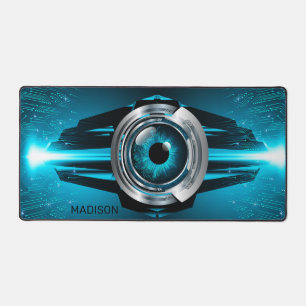 Cyber Circuit Eye Individuelle Name Schreibtischunterlage