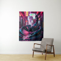 Cyber-City Skorpion Wandteppich
