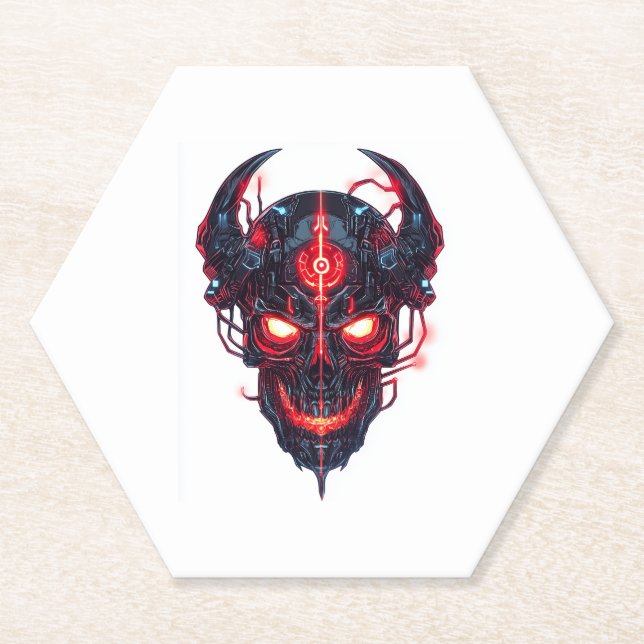 Cyber Demon Skull Lord Untersetzer (Vorderseite)