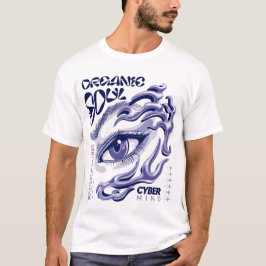 Cyber Fantasy Eye with Liquid Waves T-Shirt