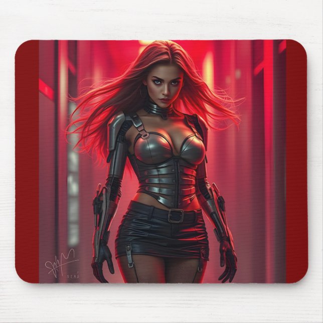 Cyber-Girl Mousepad (Vorne)