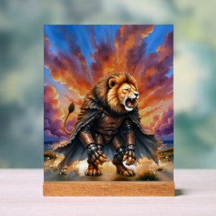 Cyber-Löwe der Ödlande Acrylschild