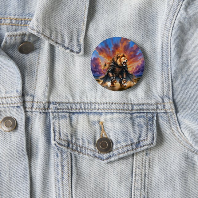 Cyber-Löwe der Ödlande  Button (Beispiel)
