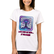 Cyber Medusa Neon - T-shirt femme