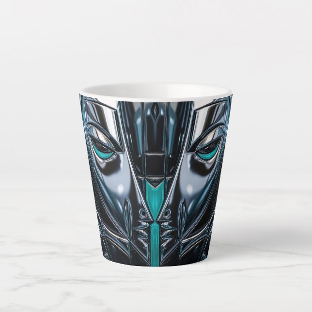 Cyber Metal Elegance Milchtasse (Vorderseite)