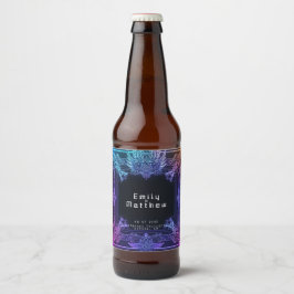 Cyber-Mittelalterliche Fusionshochzeit Bierflaschenetikett