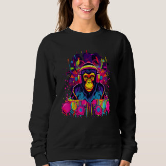 Cyber Moneky DJ Rave Music Festival Sweatshirt