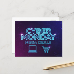 Cyber Montag Postkarte
