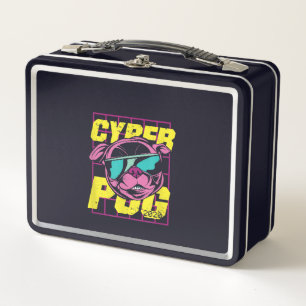 Cyber Mops 2021 Funny Dog Mops Design Metall Brotdose