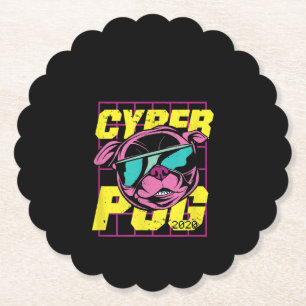 Cyber Mops 2021 Funny Dog Mops Design Untersetzer