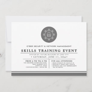 Cyber + Netzwerksicherheit Training Event Minima Einladung