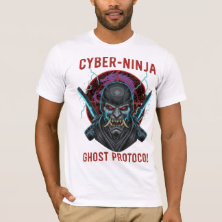 Cyber Ninja Ghost Protocol T-Shirt | Samurai Oni 