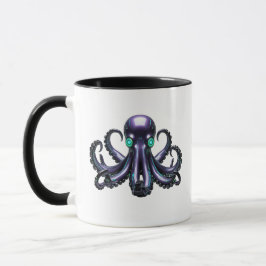 Cyber Octopus - Futuristische Meereskreatur Tasse