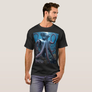 Cyber Octopus homme noir T-shirt