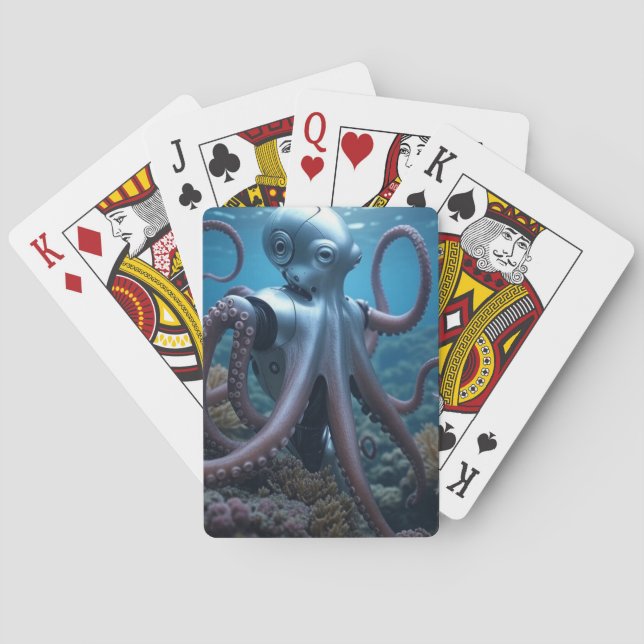 Cyber Octopus Poker Spielkarten (Rückseite)