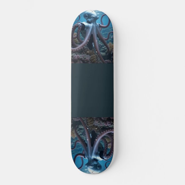 Cyber Octopus skateboard (Recto)