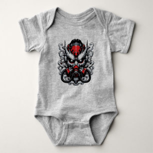 Cyber Oni: Rauchermaske Baby Strampler