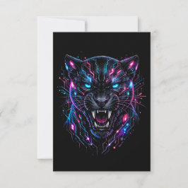Cyber Panther Dankeskarte