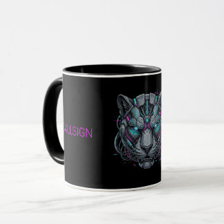 Cyber Panther Zwei-Ton-Becher Tasse