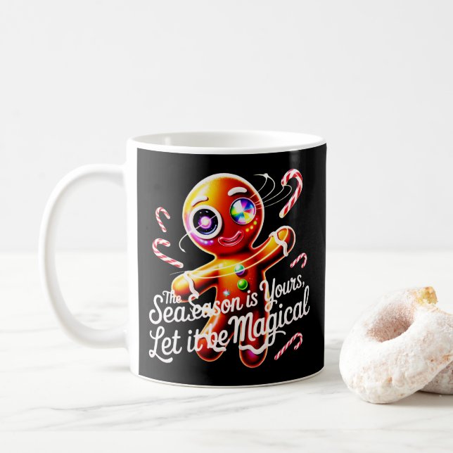 Cyber-Pfefferkuchen-Sammeltasse einzigartig magisc Kaffeetasse (Mit Donut)