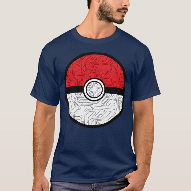 Cyber Pokeball T-Shirt (Vorderseite)