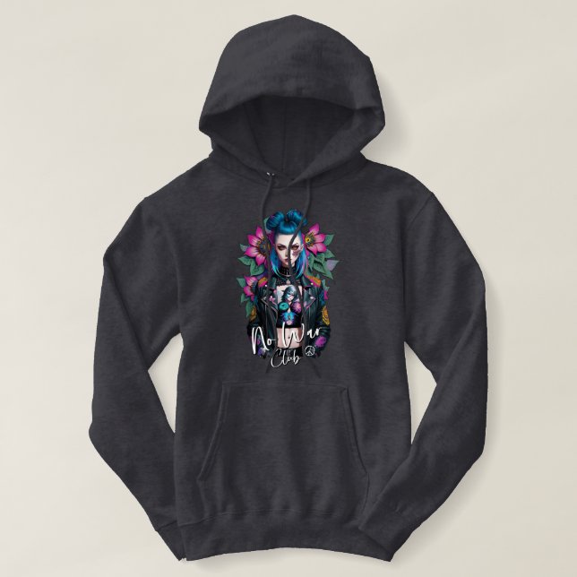 Cyber Punk Girl Hoodie (Design vorne)