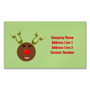 Cyber Reindeer Noël Cartes de visite personnalisés