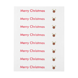 Cyber rennes de Noël Étiquettes personnalisables